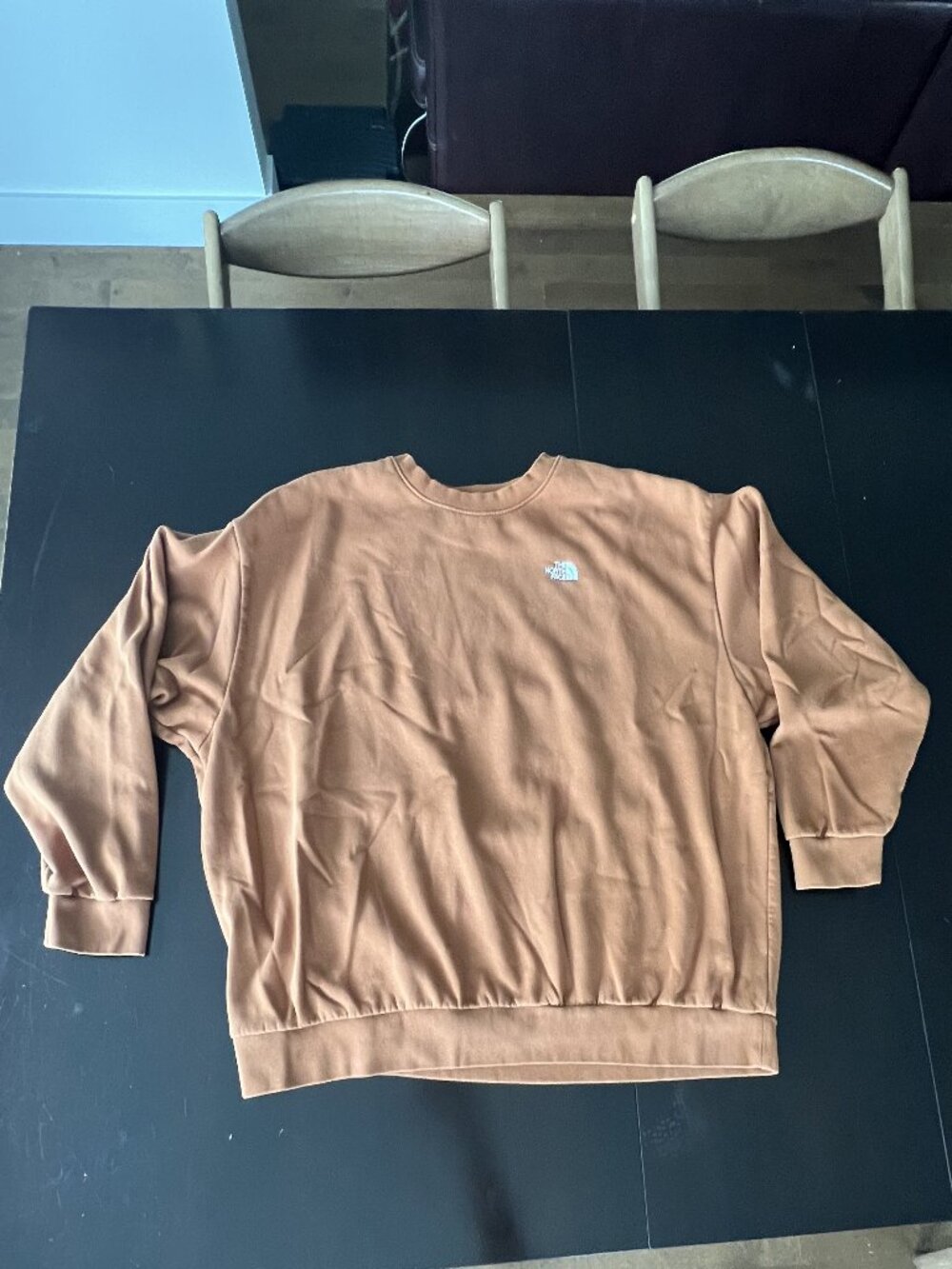The North Face Men’s XXL Orange Crewneck Sweatshirt Pullover Sweater